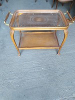 Chippendél barok ratán zsurasztal 71x46x57cm magas