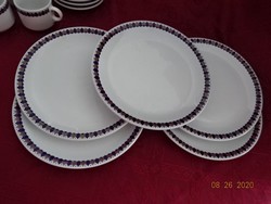 Suisse langenthal Swiss porcelain flat plate. Cobalt blue/brown pattern. He has!