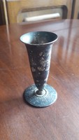 Small silver-plated vase, toothpick holder