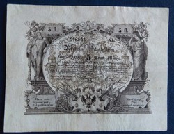5 Gulden 1851 Reichs Schatzschein Ingyen postázás
