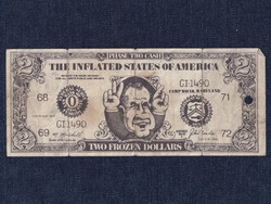 USA Richard M. Nixon karikatúra 2 dollár fantázia bankjegy 1972 (id30030)