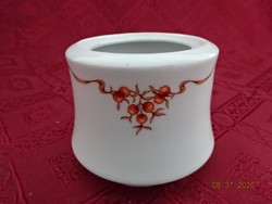 Alföldi porcelain sugar bowl with rosehip pattern. He has!