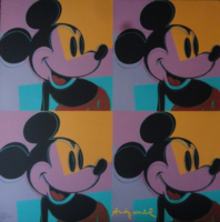 ANDY WARHOL:Mickey Mouse - certifikáció!