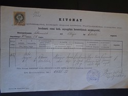 ZA316.6  Régi irat  Kecskemét  Rimóczi Anna (törvénytelen!)  1883 Bogyó Pál apát plébános