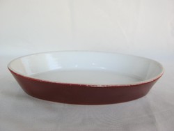 Zsolnay porcelán ovális tányér