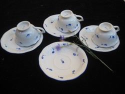 Herendi   kék virágos , mokkás  három személyre  ,+ egy tartalék  tányér