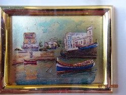 Miniature picture of Malta - st. Paul's Bay. Frame size 11 x 10 cm. He has!
