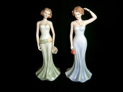 2 db 25 cm-es nagyon szép porcelán hölgy az SBL Regal House Collection darabjai: Katie és Lauren