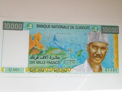 Dzsibuti 10000 francs 2009 UNC Ritka! A legnagyobb címlet!