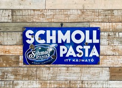 Schmoll Pasta Tűzzománc Reklámtábla 