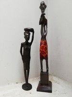 2 db afrikai szobor 