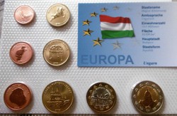 Magyarország Euró sor  próbaveret UNC