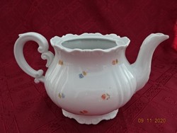 Zsolnay porcelain, blue/yellow floral teapot, without lid. He has!