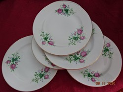 Bulgarian porcelain, cake plate with a rose pattern, diameter 19.5 cm. He has!