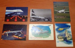 Repülőgép légitársaság régebbi képeslap levelezőlap