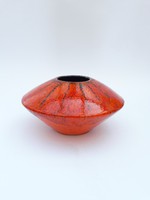 Bodrogkeresztúri retro kerámia ufó váza - iparművész váza