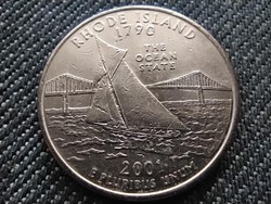 USA 50 State Quarters Rhode Island 1/4 Dollár 2001 P (id31344)
