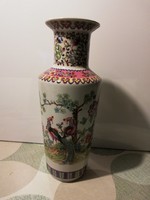 Igazi kuriózum, mesés színű, olasz származású keleti váza ( 33.5 cm )