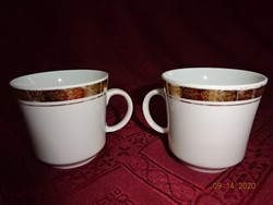 Alföldi porcelain, coffee cup with gold rim, height 6 cm. He has!
