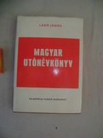 Ladó J.: Magyar utónévkönyv - 1983