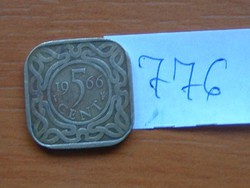 SURINAME 5 CENT 1966 HAL Pénzverde: Utrecht Coin alignment # 776