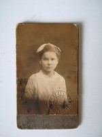 Régi vintage fotó kislány Tóth Károly