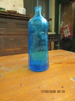 Antik kék szódásüveg