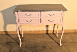 A799 newly renovated vintage provence-style chest of drawers with 4 drawers