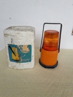 Régi retro német Hella elakadás jelző szerelő elemes lámpa