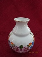 Porcelain from Kalocsa, hand-painted vase, height 13.5 cm. There are good things