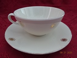 Seltmann Weiden Bavarian German porcelain tea cup + saucer, cream color. He has!