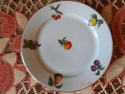 Alföldi porcelán, gyümölcs mintás süteményes tányér