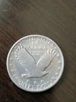 Amerika ezüst negyed Dollár  1918 Ritkább S Jelzéssel