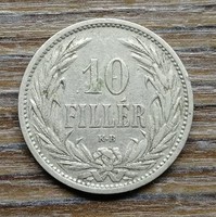 10 Fillér 1908 K.B.