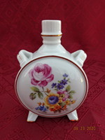 Kőbánya Hungarian porcelain, water bottle with flower pattern. He has!