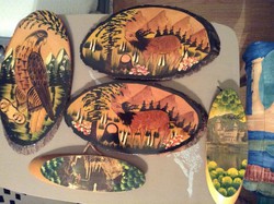 Woodcut Print of Animals