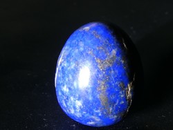 Természetes lápisz lazuli tojásdad csiszolat, marokkő,