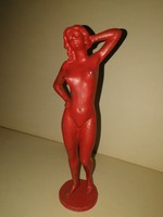 Antik női akt szobor, súlyos- 1 forintról.