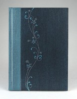1C055 Díszes hibátlan kék színű napló notesz 20 x 15 cm