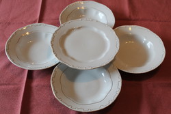 Zsolnay barokk tollazott tányérok