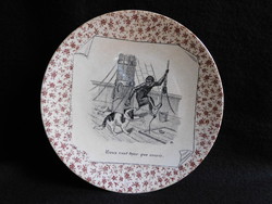 Sarreguemines "assiette parlante" (beszélő tányér)  (1877-1919)