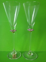 Eisch martini glass glasses in a pair marked original rarity