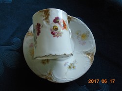 1891 FISCHER EMIL Budapest Philip Rosenthal SANSSOUCI chocolate cup with saucer