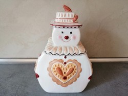 Gyömbéres keksz tartó Villeroy & Boch porcelán emberként