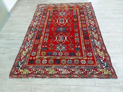 Kaukázusi minta 135x190 kézi csomózású gyapjú perzsa szőnyeg MM_309 ingyen posta