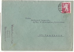 1945 szovjet megszállási zóna német boríték Berlin város  bélyeg levél KIÁRUSÍTÁS 