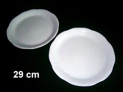 Zsolnay porcelán süteményes, pecsenyés kínáló tál, tányér 29 cm átmérő