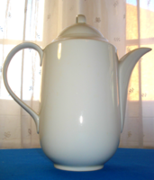 Art Deco White Teapot or Coffee Pot