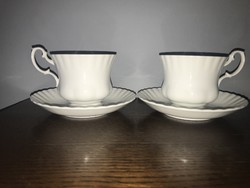 2 db Royal Albert Reverie fehér szép teás csésze pár vintage