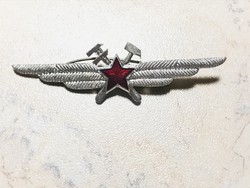 Szovjet katonai repűlő technikus minősítő jelvény
